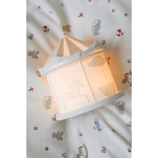 Детска нощна лампа в цвят слонова кост Carousel Off-White – Cam Cam Copenhagen-image-1