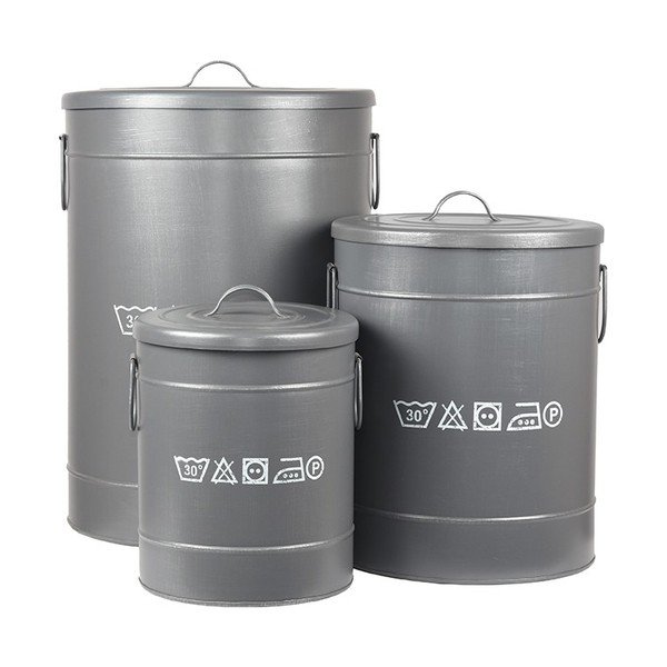 Метален кош за пране , ⌀ 40 cm - LABEL51-image-4