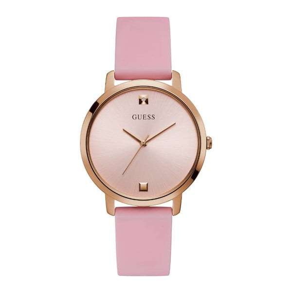 Дамски часовник с розова силиконова каишка W1210L3 - Guess