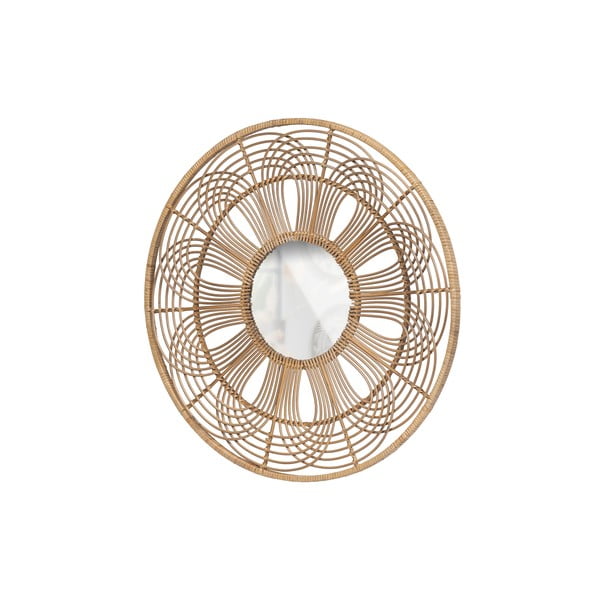 Стенно огледало бамбуково ø 76 cm Obi – WOOOD-image-3