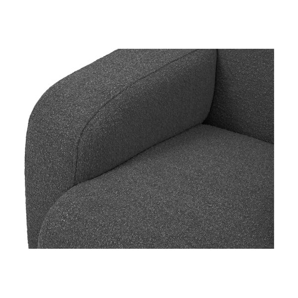 Тъмносив ъглов диван от плат букле (десен ъгъл) Molino - Micadoni Home-image-4