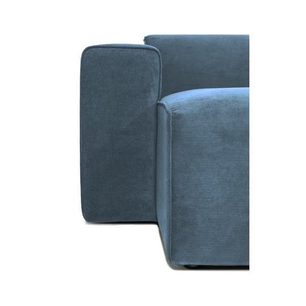 Син модулен диван от рипсено кадифе (ляв ъгъл) Sting – Scandic-image-3