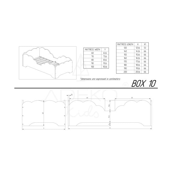 Детско легло от борова дървесина BOX 10, 90 x 160 cm Mila Box 10 - Adeko-image-3