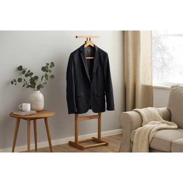 Бамбукова стойка за костюми в естествен цвят Vion – Bonami Essentials-image-4