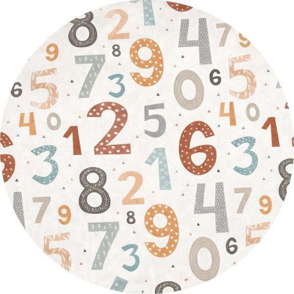 Детско килимче за игра подходящо за пране ø120 cm Happy Numbers – Mila Home