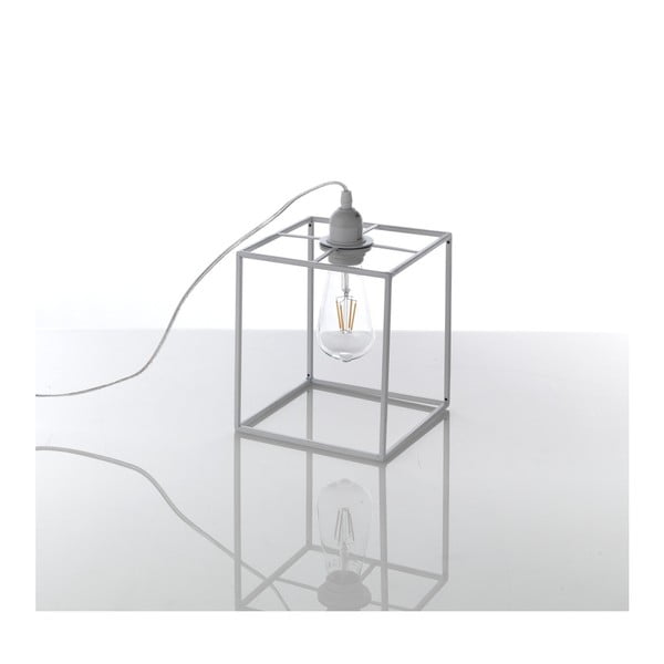 Bílá stolní lampa Tomasucci Stick, 20 x 18 x 18 cm