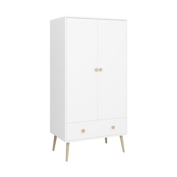 Бял детски гардероб 80x160 cm Gaia - Tvilum-image-2