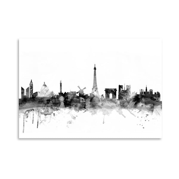Плакат "Панорама на Париж", 42 x 30 cm - Americanflat