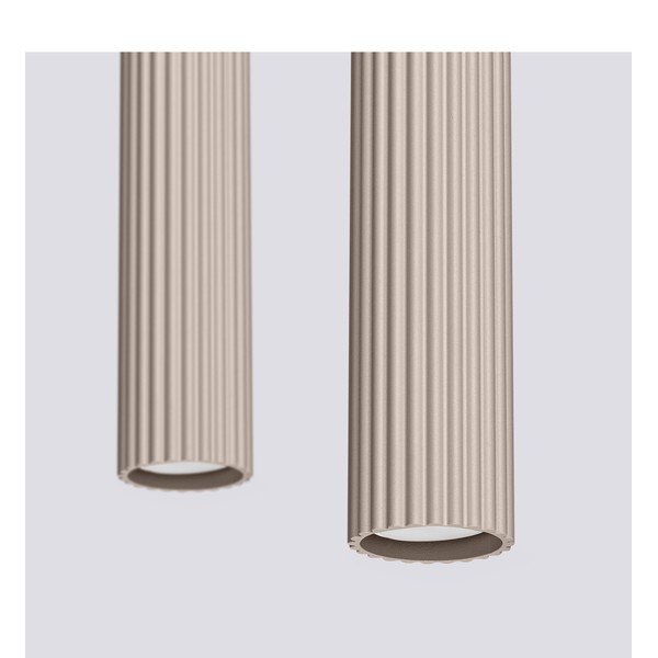 Кафяво-сиво метално висящо осветително тяло Gleam – Sollux-image-4