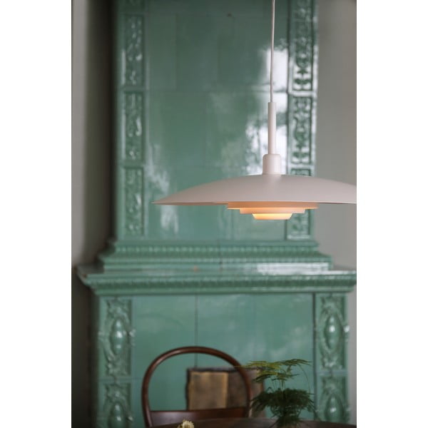 Бяло висящо осветително тяло с метален абажур ø 57 cm Piny – Markslöjd-image-2