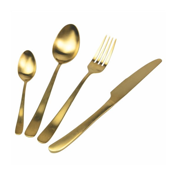 Стоманени прибори за хранене в златист цвят 24 броя. - VDE Tivoli 1996-image-3