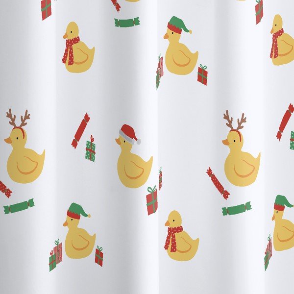 Завеса за душ 180x180 cm Christmas Quacker – Catherine Lansfield-image-2