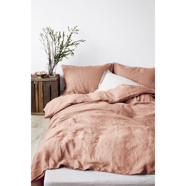 Кафява кафява ленена калъфка за възглавница, 70 x 90 cm - Linen Tales-image-1