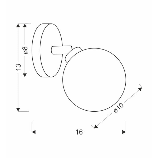 Стенна лампа в бронзов цвят ø 10 cm Rodia - Candellux Lighting-image-2