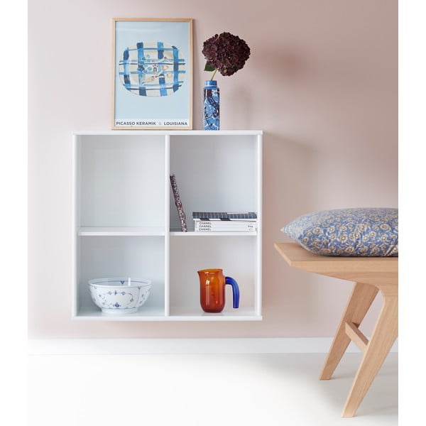 Бяла стена за книги Mistral 025 - Hammel Furniture-image-1