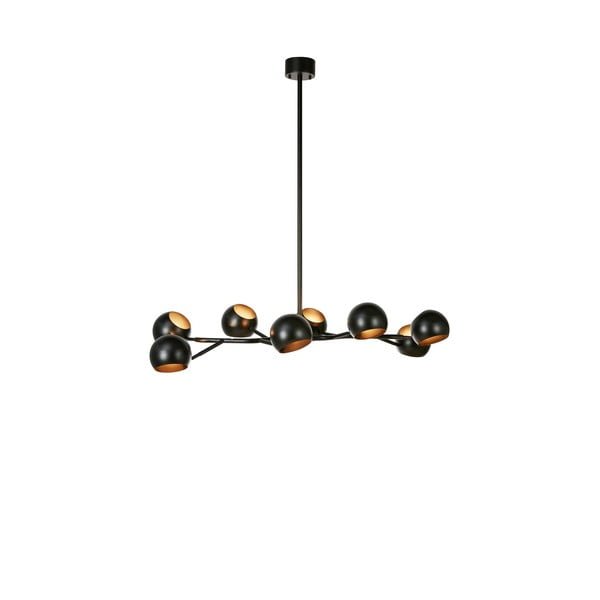 Черно висящо осветително тяло с метален абажур Edgar – Markslöjd-image-4