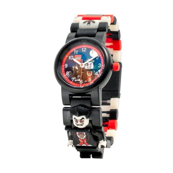 Черен ръчен часовник със сгъваема каишка и минифигурка на вампир Iconic - LEGO®