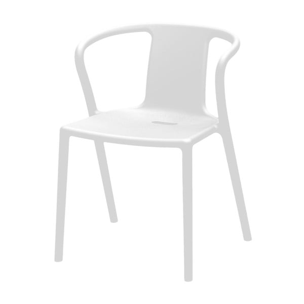 Bílá jídelní židle s područkami Magis Air