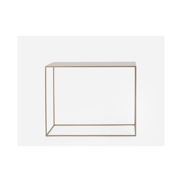 Конзолна метална маса в златно, 100 x 35 cm Tensio - CustomForm-image-1