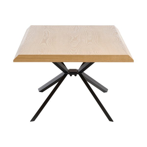 Масичка за кафе с дъбов плот в естествен цвят 68x130 cm Arno – Unique Furniture-image-4