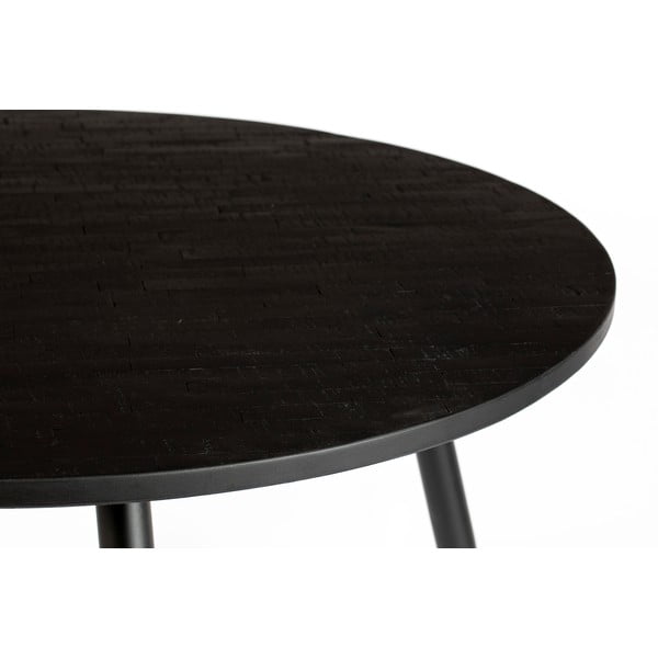 Кръгла маса за хранене от тиково дърво ø 110 cm Mo - White Label-image-1