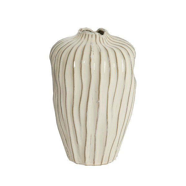 Кремава керамична ваза (височина 30 cm) Vechhia – Light & Living