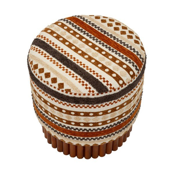 Кафява/бежова табуретка Ethnic  – Mauro Ferretti-image-2