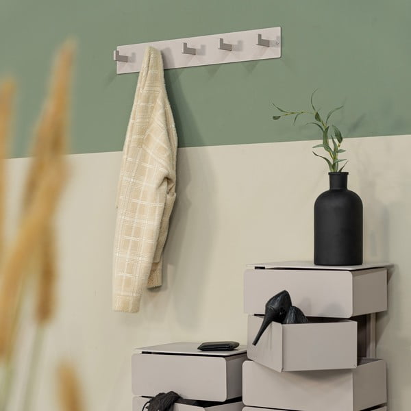 Кафяво-сива метална стенна закачалка 70 cm Leatherman – Spinder Design-image-3