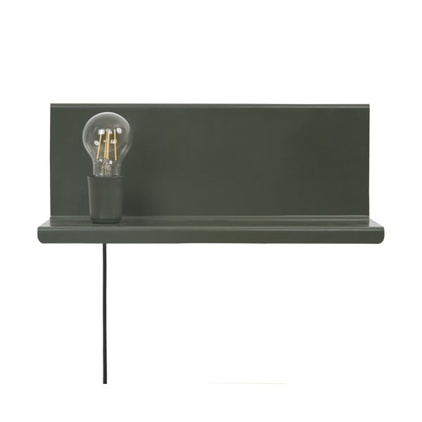 Зелена стенна лампа с рафт Shelfie2 - Homemania Decor