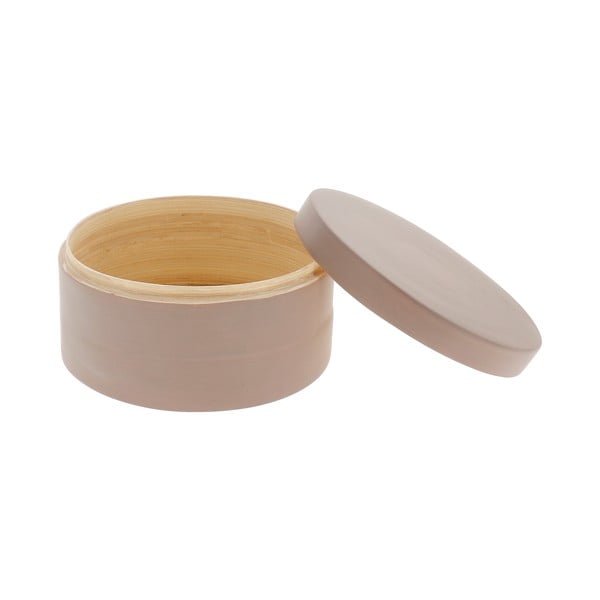 Кафява бамбукова кутия за съхранение с капак Bamboo Box - Compactor-image-1