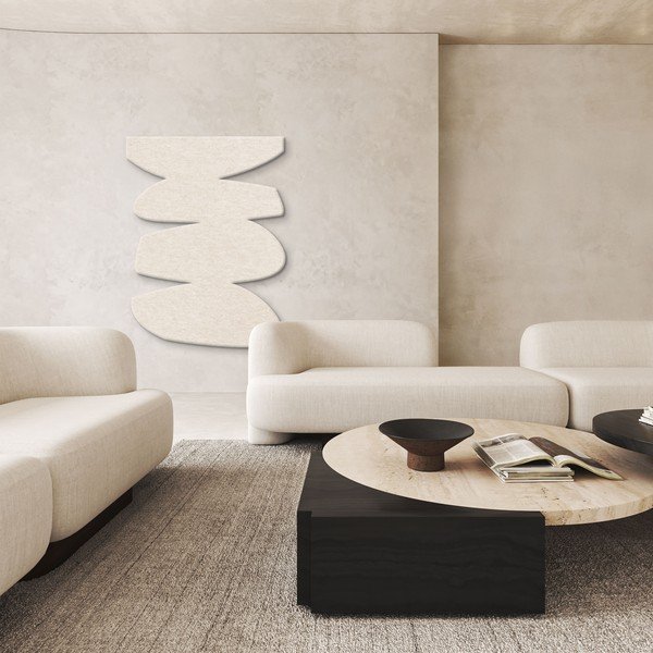 Текстилен акустичен панел 88x118 cm Stone Balance – Malerifabrikken-image-1