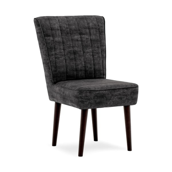 Tmavě šedá čalouněná židle Vivonita Leila