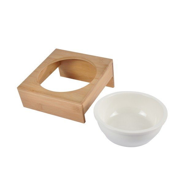Бамбукова купа с основа за куче ø 16 cm – Love Story-image-1