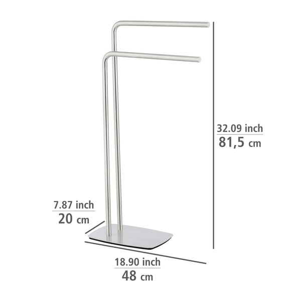 Стойка за кърпи от неръждаема стомана Iria - Wenko-image-3