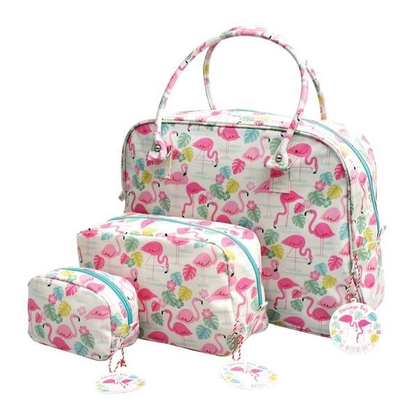 Козметична чанта , 29 x 16,5 cm Flamingo Bay - Rex London-image-2