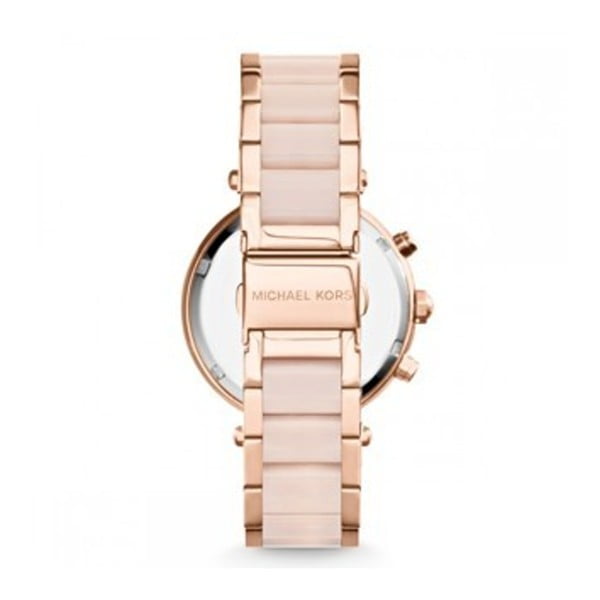 Dámské růžové hodinky s detaily v barvě růžového zlata Michael Kors Blush-image-1