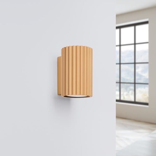 Стенна лампа  в златист цвят Gleam – Sollux-image-3