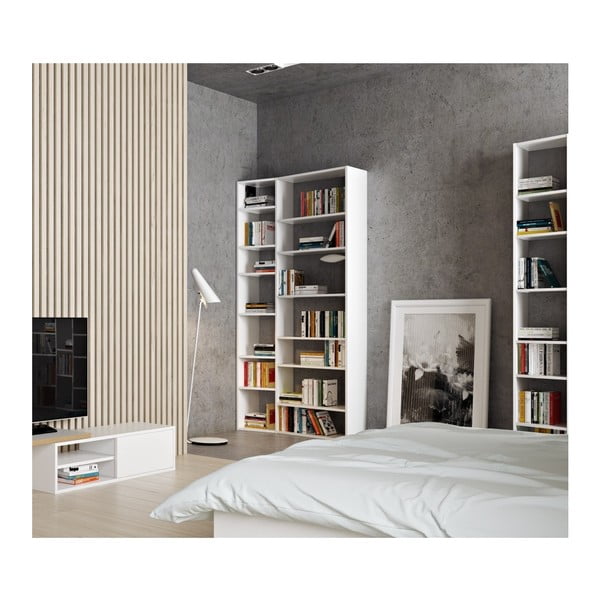 Бяла библиотека 108x224 cm Valsa – TemaHome-image-2