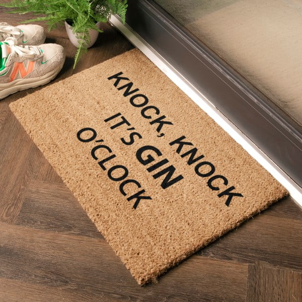 Изтривалка от кокосови влакна 40x60 cm Gin O'Clock – Artsy Doormats-image-1