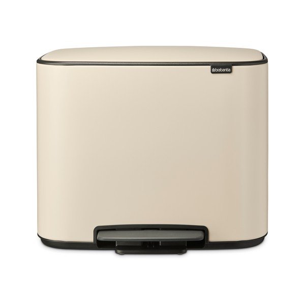 Бежово стоманено кошче за боклук с педал 36 l Bo – Brabantia-image-4