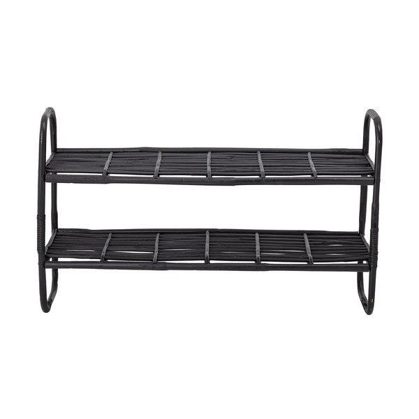 Черна тръстикова етажерка 80x50 cm Zigge - Bloomingville-image-2