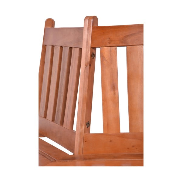 Градинска пейка от масивно дърво в естествен цвят Ontario – Garden Pleasure-image-3