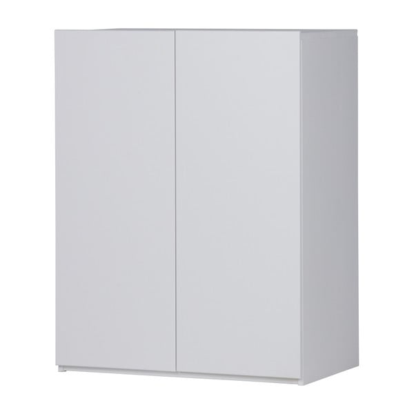 Bílá skříňka z borovicového dřeva WOOOD Bind-image-1