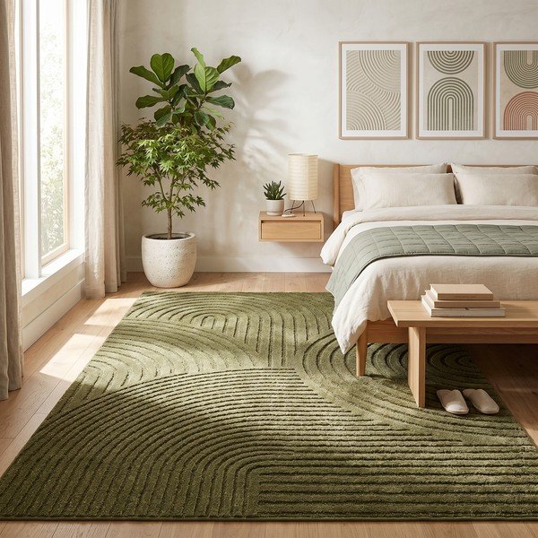 Тъмнозелен килим 160x230 cm Whirl – ESTE-image-3
