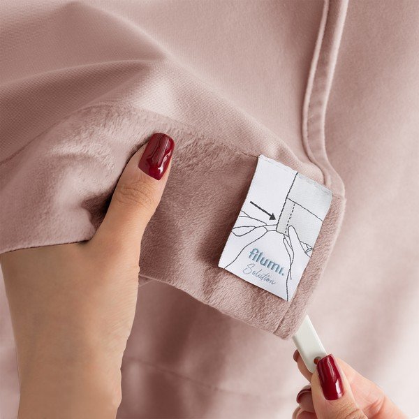 Светлорозова затъмняваща завеса 265x270 cm Velto – Filumi-image-3