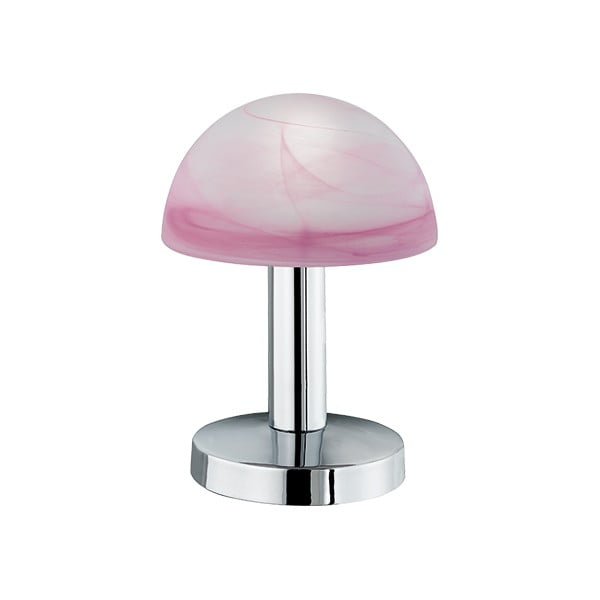 Розова настолна лампа , височина 21 cm - Trio Fynn