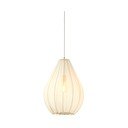 Бежово висящо осветително тяло с текстилен абажур ø 38 cm Itela – Light & Living