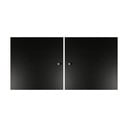 Черна врата за модулна система от рафтове 2 бр. 32x33 cm Mistral Kubus - Hammel Furniture