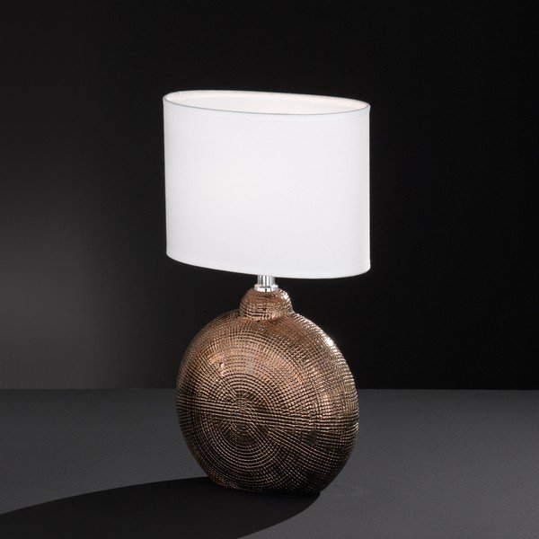 Бяло-кафява настолна лампа, височина 36 cm Foro - Fischer & Honsel-image-2