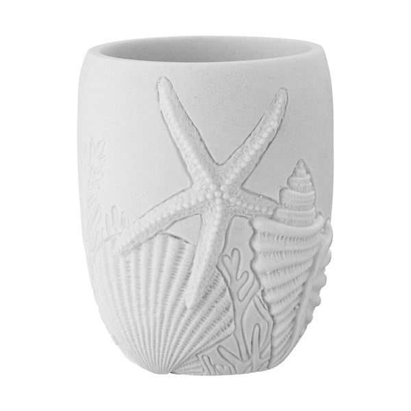 Бяла полирезинова чаша за четка за зъби Maloto - Wenko-image-3